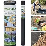zooprinz Dickes und reißfestes Unkrautvlies – 25m, 50m oder 75m Gartenvlies...