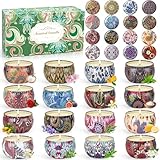 Duftkerzen Geschenkset, 16 Stück Weihnachten Duftkerzen Set Kleine...