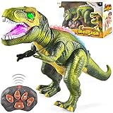 JOYIN Kinder LED Ferngesteuertes Dinosaurier Spielzeug, Elektronik T-Rex Dino...