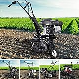 BRAST Motorhacke Gartenfräse Benzin | 1,9kW(2,6PS)-5,15kW(7PS) | 25-85cm...