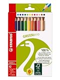 STABILO - Umweltfreundlicher Dreikant-Buntstift - GREENtrio - 12er Pack - mit 12...