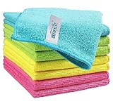 HOMEXCEL Mikrofasertücher 8 Stück, Mikrofaser Reinigungstücher Lappen...