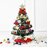 Mini Weihnachtsbaum,Weihnachtsbaum Klein Geschmückt, Künstlicher Tisch...