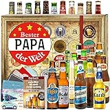 Bester Papa - 24 Biersorten der Welt - Geschenke zum Geburtstag - Bier Geschenk...