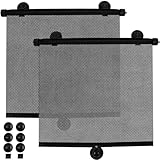 Sonnenschutzrollos mit Saugnäpfen für Auto Universell 2-er Set Heckscheibe...