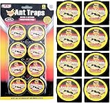 8Pcs Ameisenköderdose,Ameisenköder,Ungiftige Klebefalle zur Überwachung von...