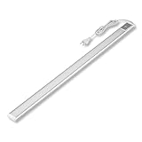 REV Unterbauleuchte Küche LED - Aluminium Schrankbeleuchtung 90cm, 10W, 850...