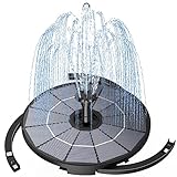 AISITIN Solar Springbrunnen für Außen mit 2.8W Abnehmbares Solarpanel,2 IN 1...