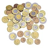 Learning Resources Spielgeldset Euro-Münzen (Set mit 100 Stück), Kinder Euro...
