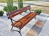 Krakwood Gartenbank, Terrassenmöbel, für Außenbereiche, Veranda, Park, Sitz,...