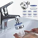WOOLUCK® Wasserfilter Wasserhahn,Wasser Aufbereitung Trinkwasser, mit 6 Stück...
