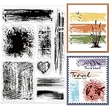 GLOBLELAND Transparente Stempel Mit Flecken-Hintergrund Für DIY Scrapbooking,...