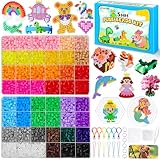 CGBOOM Bügelperlen Set, 5200 Bügelperlen 5 MM Bügelperlen groß Steckperlen...