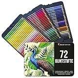 Zenacolor Buntstifte Set 72 Professionelles Buntstifte - Bleistifte für...