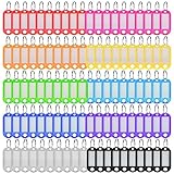 Ailvor Schlüsselanhänger Beschriftbar, 100 Stück Schlüsselschilder mit 20...