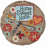 Spoontiques – Garten-Dekor – „Home Sweet„-Libelle-Trittstein –...