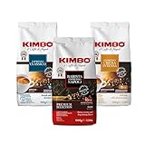 Kimbo Kaffeebohnen Probierset: Classico, Espresso Napoli und Crema Intensa 1 kg...