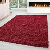 Carpettex Hochflor Teppich Wohnzimmer Shaggy Flokati Teppich Modern Einfarbig 60...