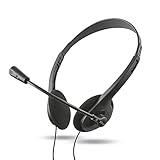 Trust Primo Chat Kopfhörer mit Kabel 3.5 mm, Einstellbares Mikrofon, Leichtes...