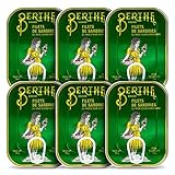 Sardinenfilets in extra nativem Olivenöl | 6 x 100 g | Berthe | Ramirez |...
