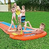 Bestway 52328 BW52328 H20GO Double Water Slip and Slide, 4.88m Inflatable Garden...