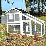 zooprinz moderner Hühnerstall mit Nistkasten - aus Vollholz und stabilem Draht...