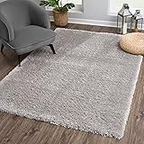 SANAT Porto Shaggy Wohnzimmer Teppich - Hochflor Zottel-Teppiche für...