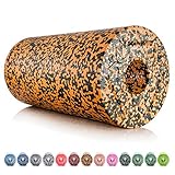 BODYMATE Faszienrolle Standard Mittel-Hart mit Gratis E-Book - Black/Orange...