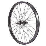 KHE BMX Vorderrad schwarz eloxiert 35mm breit 7005 Alu TDI Felge 36 Loch 10mm...