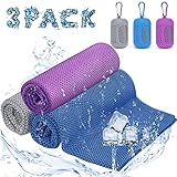 Ciskotu Kühltuch 3er Set, Mikrofaser Sport Kühlendes Handtuch,...