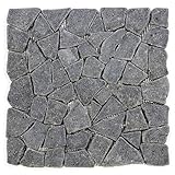 DIVERO 11 Fliesenmatten Naturstein Mosaik aus Andesit für Wand und Boden grau...
