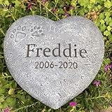 JHB Personalisierte Haustier Memorial Garden Stein für Katze Hund Tier,...