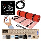 Warmcoin Elektrische Fußbodenheizung All-in-One Set 160 W/m² – Fliesen,...