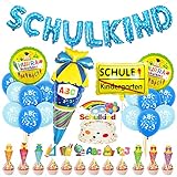 Einschulung Schuleinführung Schulanfang Deko Set für Jungen, Geschenk...