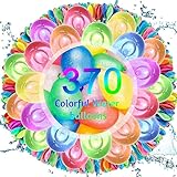 Daover 370 Stück Wasserbomben Selbstschließend, 60 Sekunden Schnellfüller...