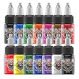 HAWINK Tattoo Ink Set 0.5oz(15ml) 14 Bottles TI203-15-14