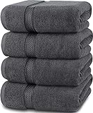 Utopia Towels 4 Stück Badetücher Set Premium 100% Ringgesponnene Baumwolle -...