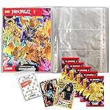 Bundle mit Blue Ocean Lego Ninjago Serie 8 Trading Cards - 1 Leere Sammelmappe +...