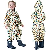 Regenanzug Kinder Regenjacke Wasserdicht Regen Overall Jungen Mädchen Einteilig...