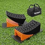 Farosun Auffahrkeile mit Stufen für Wohnwagen & Wohnmobile – rutschfeste...