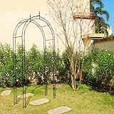 SCENDOR GARDEN Gartenbogen Torbogen 120CM x 40CM x 275 cm, Schwerlast Eisen...