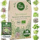 Sprossen Samen Microgreens Starter Set BIO - 14 Sorten BIO Sprossen zum selber...