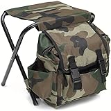 Tragbarer Bergsteiger-Rucksack-Stuhl – faltbarer Angelhocker mit 100 kg...