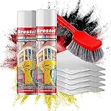 BRESTOL® GRAFFITI ENTFERNER 2x 400 ml Spray SET - inkl. Chemikalienbindevlies &...