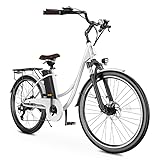 Elektrofahrrad mit Abnehmbarer 36V 13Ah Akku Bis zu 90KM,26 Zoll E Bike mit 7...