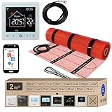 Warmcoin Elektrische Fußbodenheizung All-in-One Set 160 W/m² – Fliesen,...