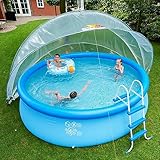 SunnyTent® Poolzelt - ø 440/540 / 590/640 cm - Poolkuppel Rund - Warmes &...