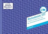 AVERY Zweckform 1311 Wochenbericht (A5 quer, mit 2 Blatt Blaupapier, von...