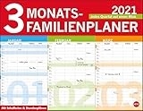 3-Monats-Familienplaner Kalender 2021: Jedes Quartal auf einen Blick. Mit...