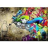 Runa Art Fototapete Graffiti Streetart 352 x 250 cm Vlies Tapeten XXL Moderne...